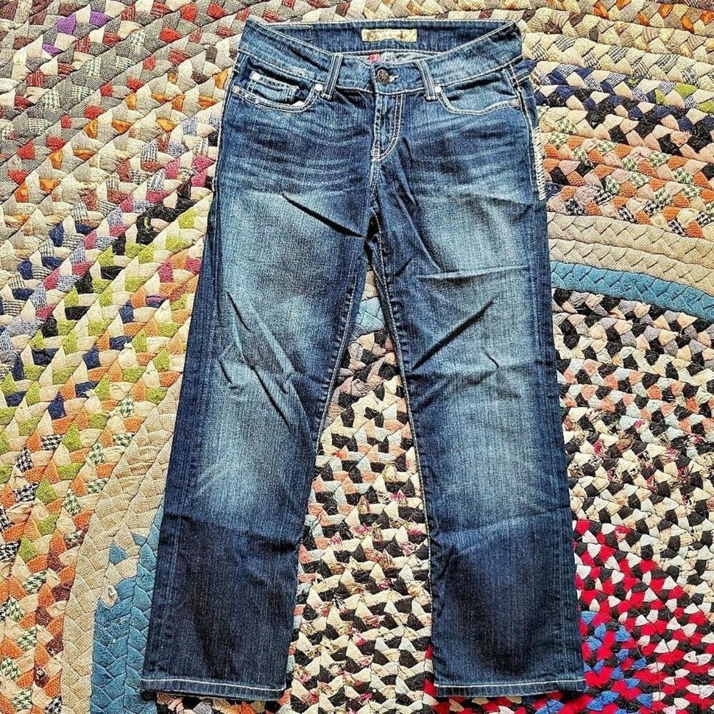 BKE Brand Cropped Culture Stretch Straight Leg Jeans